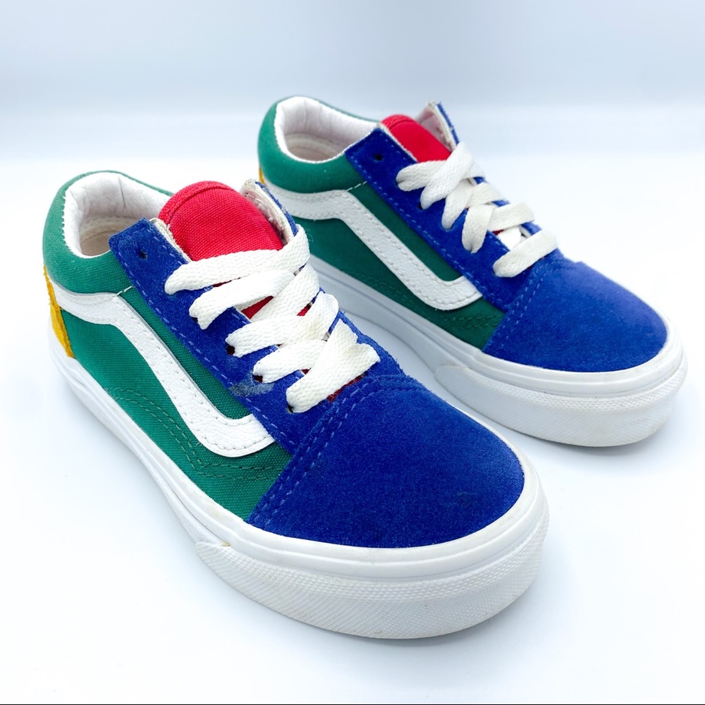 Vans Low Sneakers Multi Color (Red/Blue/Green/Yellow)
Size 11 Kids